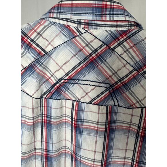 BKE Western Plaid Shirt - Rodeo Ready Style - M - Picture 4 of 14